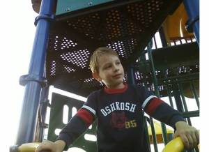 Louie at playground